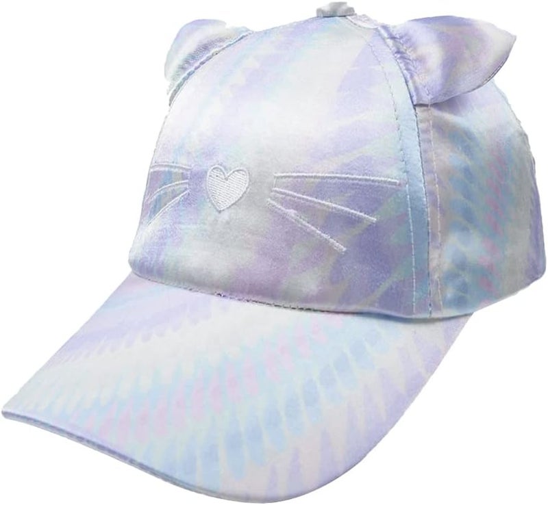 Dot Kids Cat Ear Baseball Cap Girls Cute Kitty Adjustable Snapback Trucker Hat for Summer Sport Travel Hiking 2-15Y - Image 4